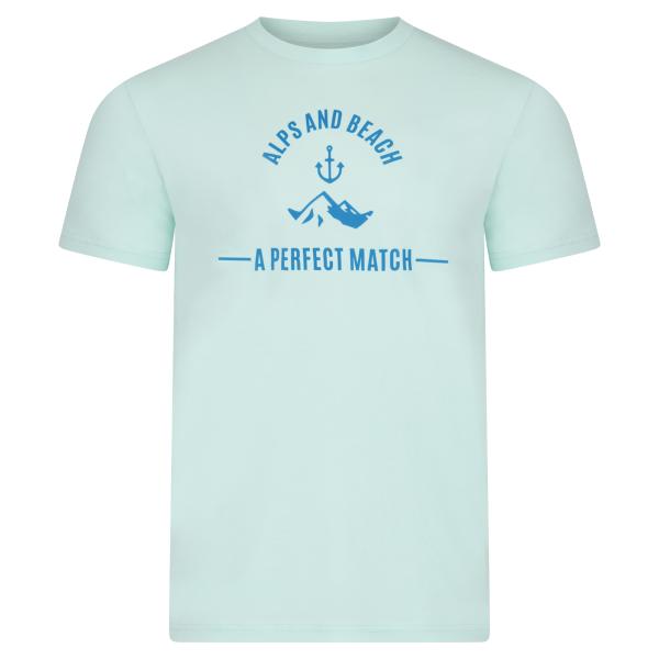 Unisex T-Shirt SUMMER FEELING Caribbean Blue Neon Blue Vorderseite